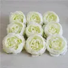 Nyaste 10 cm konstgjorda blommor för bröllopsdekorationer Silk Peony Flower Heads Party Decoration Flower Wall Wedding Backdrop White Peony