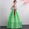 Koreańska tradycyjna odzież kobieta wieczór sukienka narodowy folk taniec scena nosić vintage haftowane hanbok asia kostium