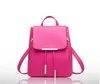 Fashion Women Backpack Hig Quality PU Leather Mochila Escolar School Bags For Teenagers Girls Top-handle Backpacks201D