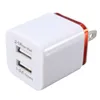 Metal Dual USB wall Charger US EU Plug 2.1A AC Power Adapter Wall Charger Plug 2 port for Phone