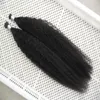 Brazylijski Remy Włosy Szorstki Yaki Natural Keratyn Kapsułek Fusion Human Hair Extensions 10 "-26" Kinky Proste I Wskazówka Przedłużanie Włosów