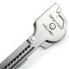 6-in-1 брелок многофункциональный металлический кемпинг открытый открытый ключ кольцо ножей отвертки брелок ZZA1126 100 шт.
