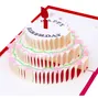 Happy Birthday Cake 3D Pop UP Paper Greeting Cards Handmade For Kids Children Lover Festive Party Supplies