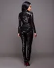 High-end Custom Black / White / Golden Sequin Jumpsuit 2019 Fall Womens Long-Sleeve High Stretch Party Club Bodycon Rompers