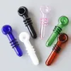 4.0inches Glass Pipe Glass Smoking Pipe Smoking Accessories glass oil burner for dab rigs oil rig water bongs free shipping