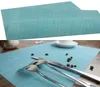 Placemats Eettafel Mat vlek slipbestendig wasbaar PVC tafel mat warmte isolatie hotel restaurant moderne dining bar plaat mat SN2351