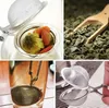 Filtri per infusore a sfera in maglia di tè con cucchiaio in acciaio inossidabile 200 304 con manico utensili da cucina