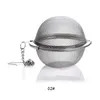 3 Size Optional Stainless Steel Seasoning Ball Strainer Mesh Solid Spice Residue Filter Tea Infuser Tools