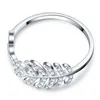 Witte Kristallen Zirkoon Staart Party Ring Trouwringen voor Vrouwen Klassieke Persoonlijkheid Hot Koop Dames Accessoires