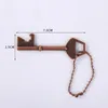 New Archaistic Keychain Key Chain Beer Bottle Opener Wedding Favor Party Gift Card Packing