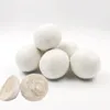 2,75 pollici Prodotti per il bucato Lana Dryer Balls Ammorbidente per tessuti naturale riutilizzabile Riduce l'elettricità statica Aiuta ad asciugare i vestiti più velocemente