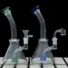 Narguilés verre bécher bong capiteux conduite d'eau épaisse avec quartz banger 14mm bol barboteur tuyaux mini plates-formes pétrolières dab