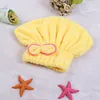 Toalhas de secagem de cabelo de microfibra chuveiro bowknot coral veludo absorvente torcer turbante princesa banho spa wrap para mulheres e crianças