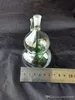 Double Gourd Hookah Glas Bongs Accessoires, Glas Roken Pijpen Kleurrijke Mini Multi-Kleuren Handleidingen Beste Lepel Glas