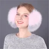 New Style Women Winter Warm Real Fox Fur Earmuffs Ear Protection Soft Ear Muff4794122
