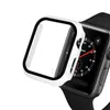 PC-tempererat filmglas för IWatch 42mm 38mm 44mm 40mm Skydd för Apple Iwatch 5 4 360 Fullskärmsväska med detaljhandeln