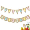 decorazioni per feste burgee per feste banner di coniglio pasquale