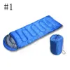 Envelop type outdoor camping slaapzak draagbare ultralight waterdichte reizen door te lopen katoen slaapzak met cap 210 * 75 LJJZ331