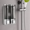 200 ml de líquido automático dispensador de jabón para montaje en pared loción del desinfectante espuma de ducha del champú Botella del gel de almacenamiento para Cocina Baño Aseo