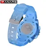 Panars Red Chic Chic New Arrival's Kid's Watches красочные светодиодные задняя часть световой световой световой свет цифровые электронные часы Водонепроницаемые плавательные часы 83044