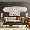 الثريا الكريستالية K9 الثريا الحديثة تدور حول الثريا الإضاءة Lustre de crystal globe الثريا LED Hanging Light Fixture