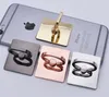 Anello da dito con supporto per staffa quadrata elettrolitico in metallo per iPhone Samsung Phone