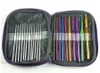 Sticknål 22st Set Aluminium Crochet Hooks Metal Crochet Sweater Needles Set 22PCS / Set Hand Syverktyg OOA7382-1