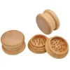 Roken Accessoires Creative Wood Tabak Grinders 2 Lagen Draagbare 55mm Wood Grinders Wood Tobacco Grinder DH0754