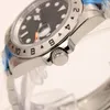 Explorer II 40mm Black Dial Dialcini Watch Sapphire Men Asia 2813 Data di orologio da polso automatico meccanico 24 ore4962621