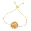 Wholesale- Yellow Silver Arc-En-Ciel Orange Bracelet