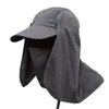 2020 Ny utomhussportfiske vandringshatt UV -skydd Face Neck Flap Sun Cap Windproof Climbing Hunt Camping Caps