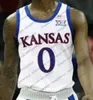 thr Custom Kansas Jayhawks 2022 Basketball Jersey #30 Ochai Agbaji 2 Christian Braun 33 David McCormack 10 Jalen Wilson 34 Pierce Heren Dames Jeugd S-4XL