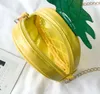 Baby Girls Borse Transparent Jelly Pineapple Assentenger Bag Lovely Fruit Borse Borse Casual Catena Catena Crossbody Borse Bambini Brand Borsa GRATIS DHL