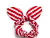 Nowy 100 sztuk / partia Dzieci Kobiety Zespół Włosów Cute Polka Dot Bow Królik Uszy Na głowę Dziewczyna Pierścień Scrunchy Kids Ponytail Uchwyt Włosów Akcesoria