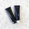 50 ml noir en plastique crème dentifrice Tubes vide tuyau cosmétique échantillon Mini petit emballage conteneurs bouteilles expédition rapide F3457