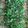 50 mlot Grape Leaf Rattan Simulation Artificial IVY Leaves Garland Plants Potato Vine Foliage Festival Decoration1103004