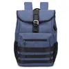 Nylon + Canvas Schoolbag masculino e sacos de ombro feminino de alta capacidade pacote Computer Lazer mochila Unisex Multifuncional exterior QY-855