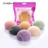 Fulljion 6 Cores Natural Konjac Konnyaku puff cosméticos Facial esponja Rosto Limpo Lavagem Facial Cuidados Facial Pó Maquiagem Ferramentas C18122501