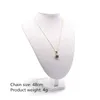 Stone alloy geometric stars pendant gem healing crystal necklace ladies stainless steel fashion gifts