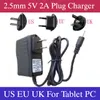 5V 2A DC 2.5mm EU US UKプラグコンバータの充電器の電源アダプターAllwinner A23 A13 Q88 MQ50