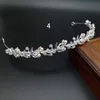 12pcs Glitter Rhinestone and Pearl Tiara Headband Simulated Jewelry Hair Crown Accessories for Bride Princess Birthday Party DIA 13cm