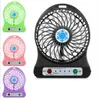 Bärbara Mini-fans Testade uppladdningsbara fläktluftkylare Mini Desk Fans USB-uppladdningsbar fläkt med detaljhandelspaket PC bärbar dator LT653