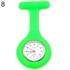 Partihandel-Ny söt silikon sjuksköterska Klocka Brosch Fob Pocket Tunic Quartz Movement Watch N76y