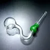 Bent Skull Glass Smoking Pipes 5.5 Inch Pyrex Oil Burner Pipe Colorful Hand Pipe