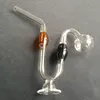 En Kaliteli Cam Borular Snakelike Yağ Burner Bongs 20 cm Büyük Kalın Cam Tütün Su Borusu Için Sigara Nargile Boru Ile Boru