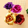 24K Or Rose Trempé Feuille Plaqué Romantique Fleur Artificielle De Mariage Festive Fête Saint Valentin Cadeau LX4779