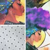 4 pezzi African Girl Shower CurtainBath Mattoilet Pad Pattern Pattern Antislip Pattern Tappet Flanella BAGNA MAT7978686