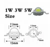 10ピース1W 3Wの高出力LEDの発光ダイオードLEDのチップSMD暖かい白赤緑青黄色の黄色の黄色