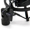 Universal Black Studio Grabación Micrófono Soporte de montaje de choque Condensador Mic Abrazadera Clip Soporte Shockmount Mike Suspensión Araña