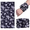 Willekeurige kleuren! Hiphop Skull Patronen Bandana Headscarf Riding Mask Tube Neck Face Headscarves Sport Magic Hoofdband Pick Skull Print Bandana